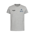 Pele t-shirt – grey kids' t-shirt featuring the Pele Players Couture logo