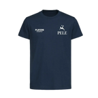 Pele t-shirt – navy kids' t-shirt featuring the Pele Players Couture logo
