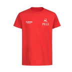 Pele t-shirt – red kids' t-shirt featuring the Pele Players Couture logo