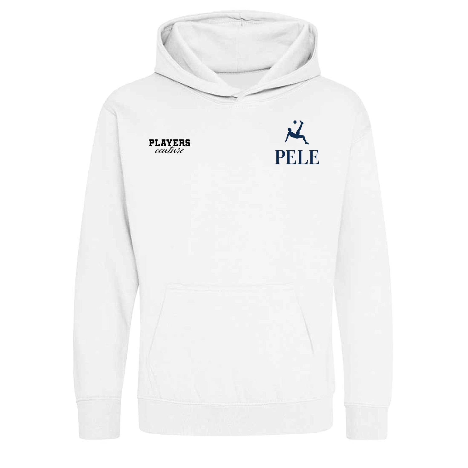 Pele Logo Players Couture Kids Hoodie White
