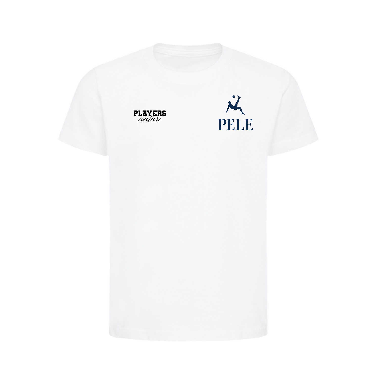 Pele Logo Players Couture Kids T-Shirt White