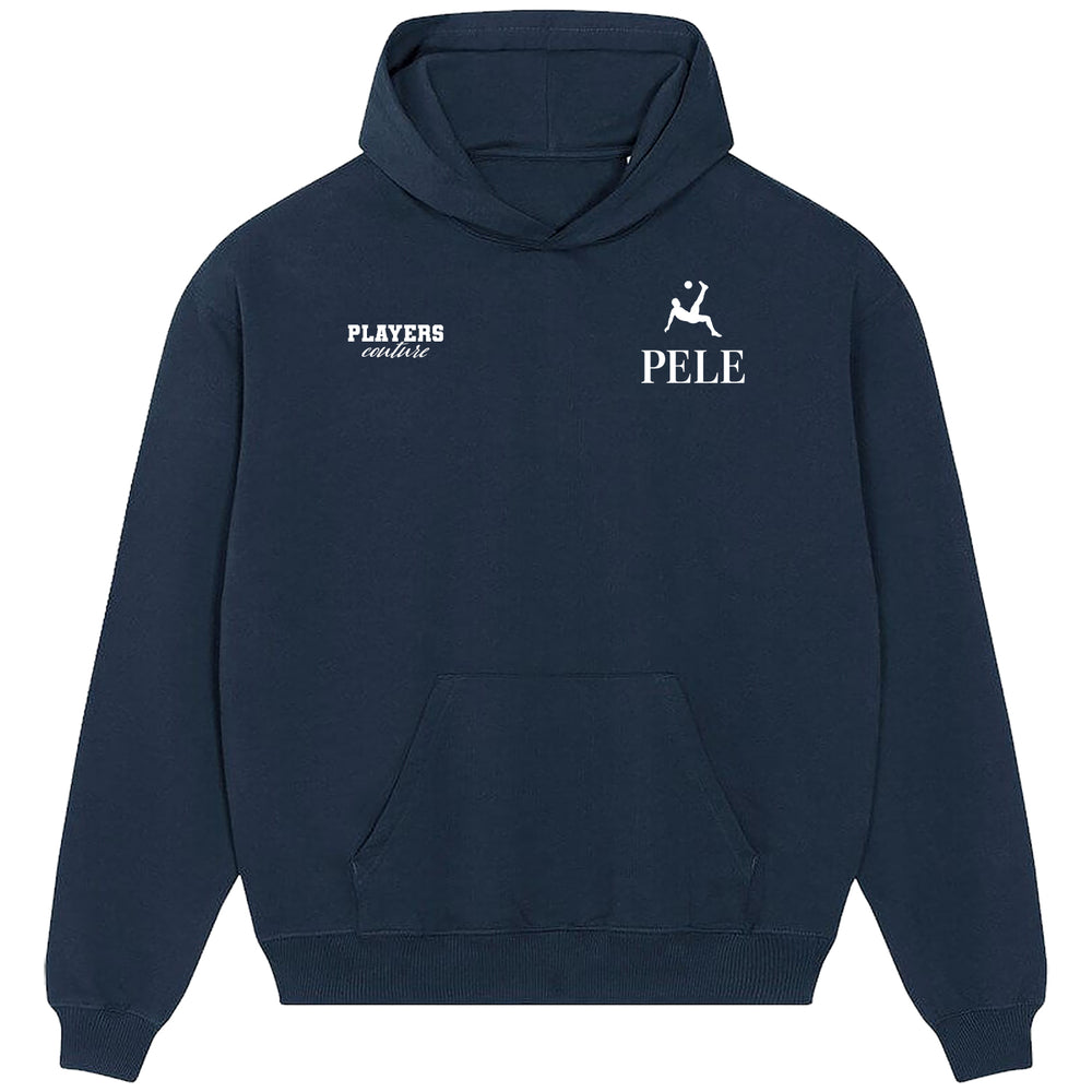 Pele Logo Players Couture Men's Casual Hoodie Navy