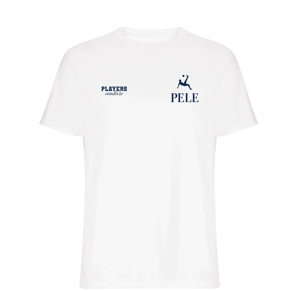 Pele Logo Players Couture Mens T-Shirt White