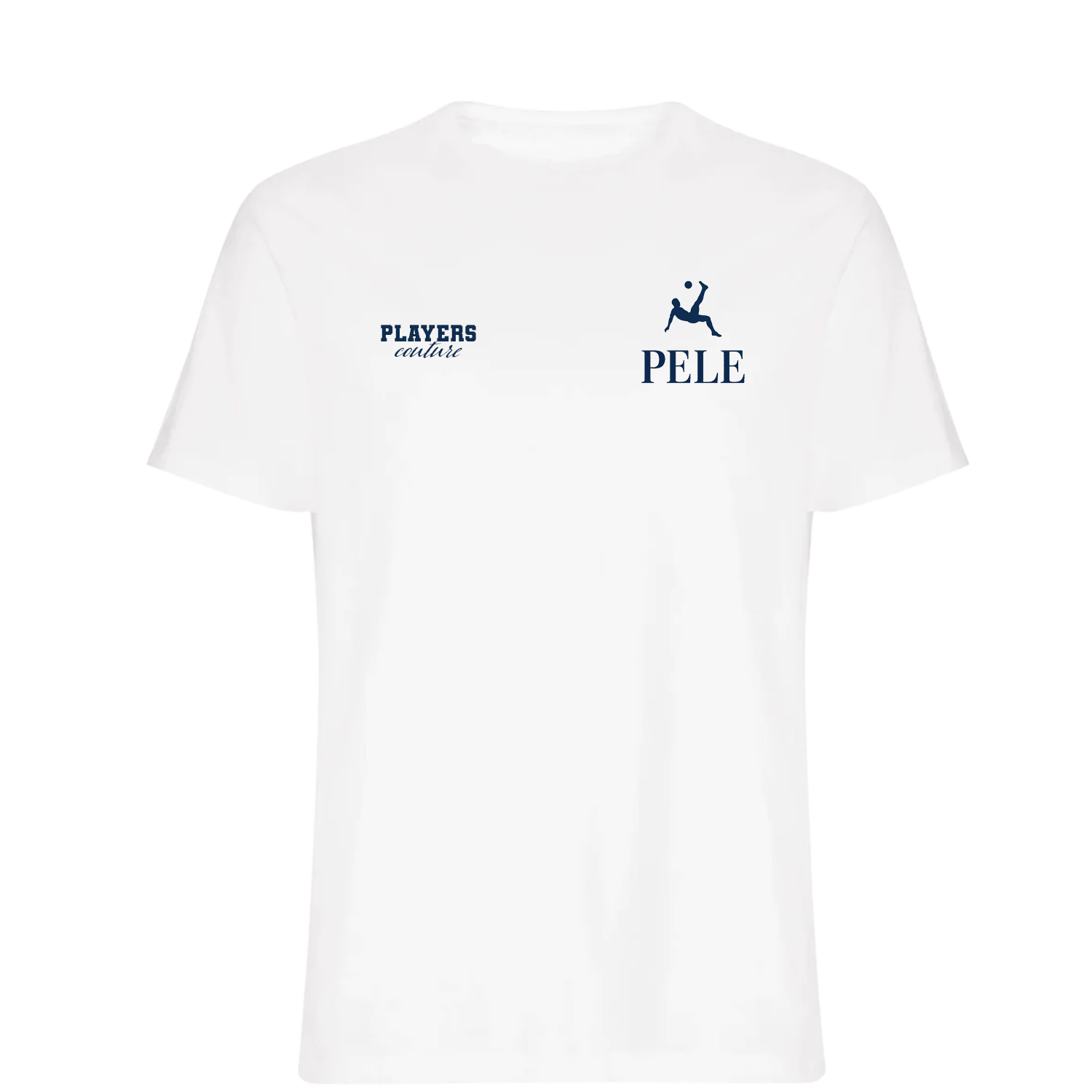 Pele Logo Players Couture Mens T-Shirt White