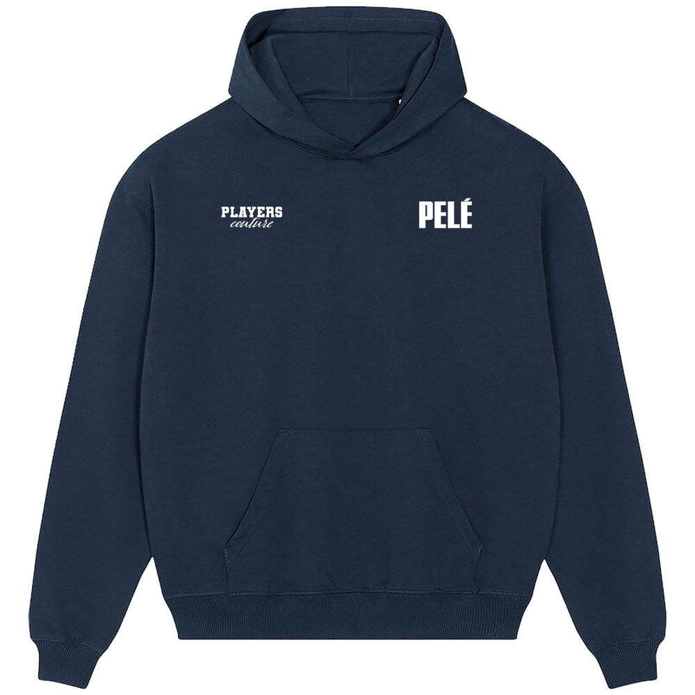 Pele Logo Players Couture Men's Casual Hoodie Navy
