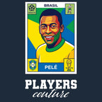 Pele World Cup Sticker Kids T-Shirt – pele navy Players Couture design