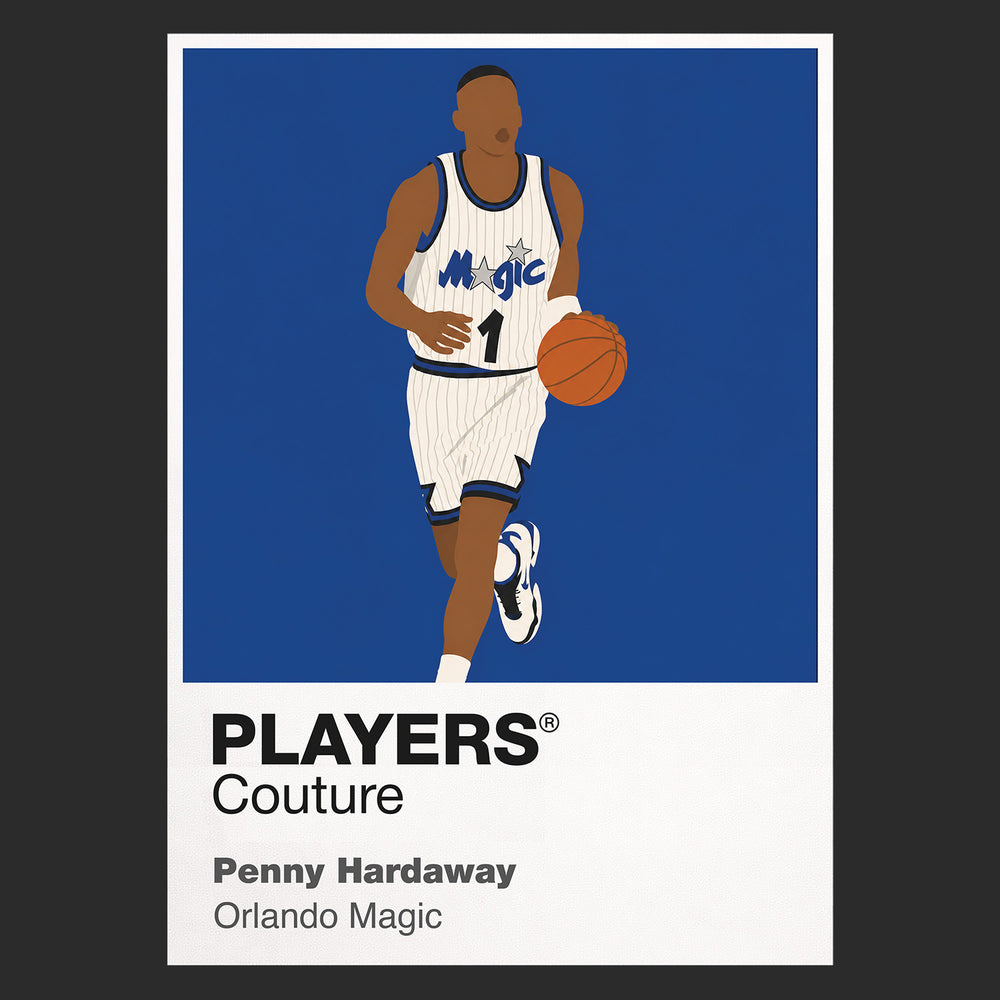 Penny Hardaway Magic Basketball Icon Frame Men's Hoodie