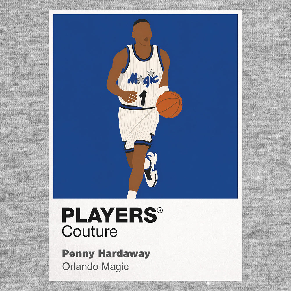 Penny Hardaway Magic Basketball Icon Frame Men's Hoodie