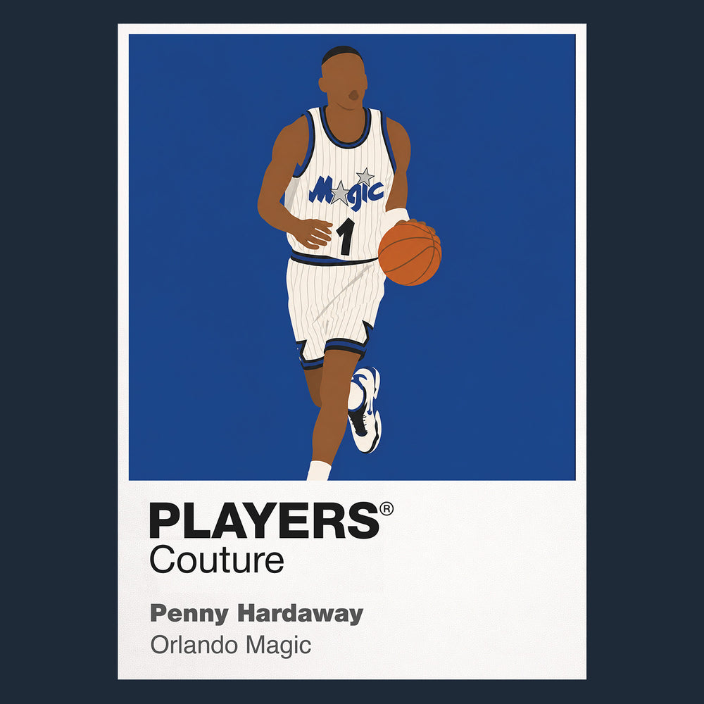 Penny Hardaway Magic Basketball Icon Frame Men's Hoodie
