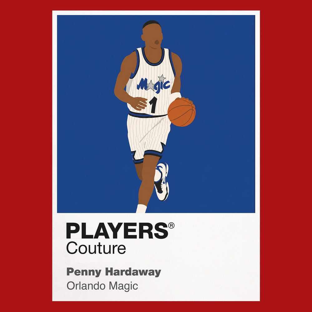Penny Hardaway Magic Basketball Icon Frame Men's Hoodie