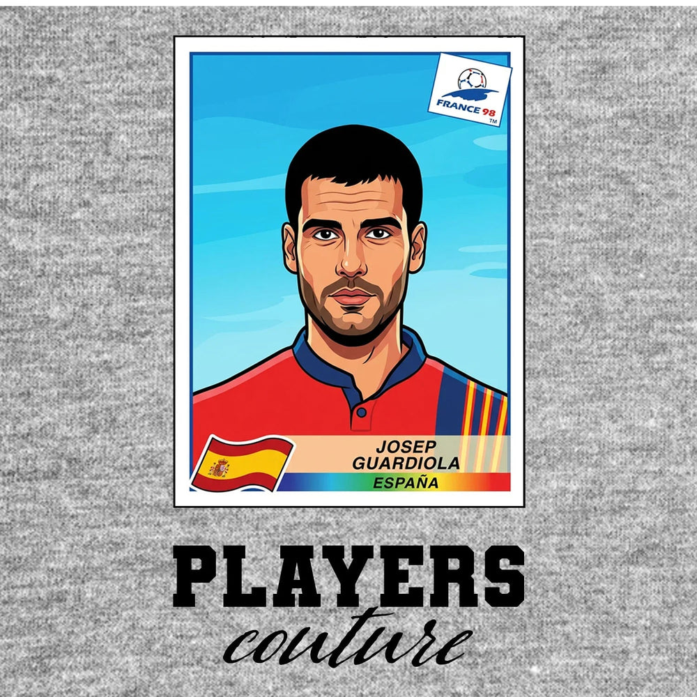 Pep Guardiola World Cup Sticker Men's Hoodie – pep guardiola grey Players Couture design