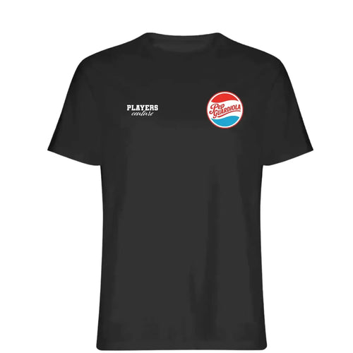 Pep Guardiola t-shirt – black men's t-shirt featuring the Pep Guardiola Players Couture logo