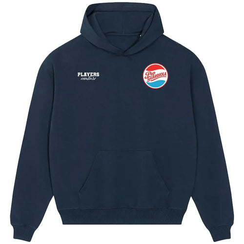 Pep Guardiola hoodie – navy men's hoodie featuring the Pep Guardiola Players Couture logo