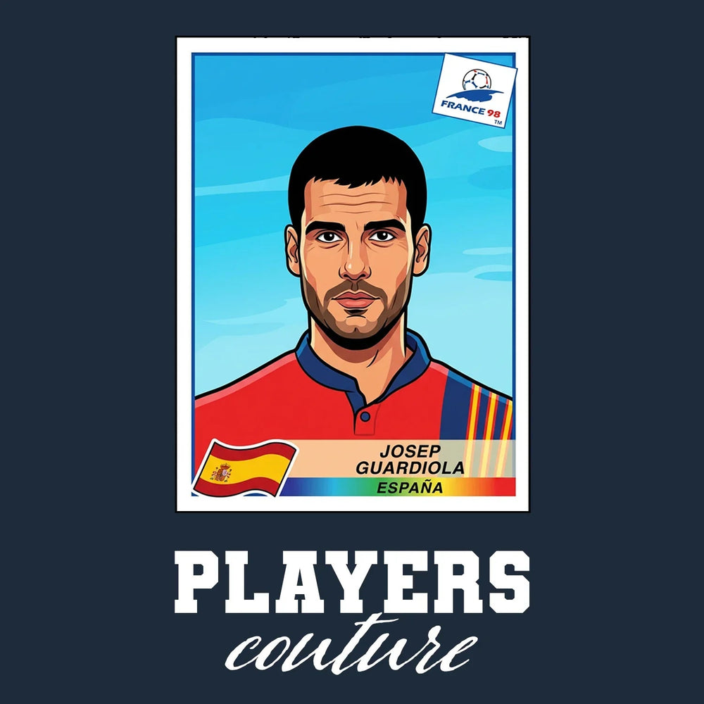 Pep Guardiola World Cup Sticker Men's Hoodie – pep guardiola navy Players Couture design