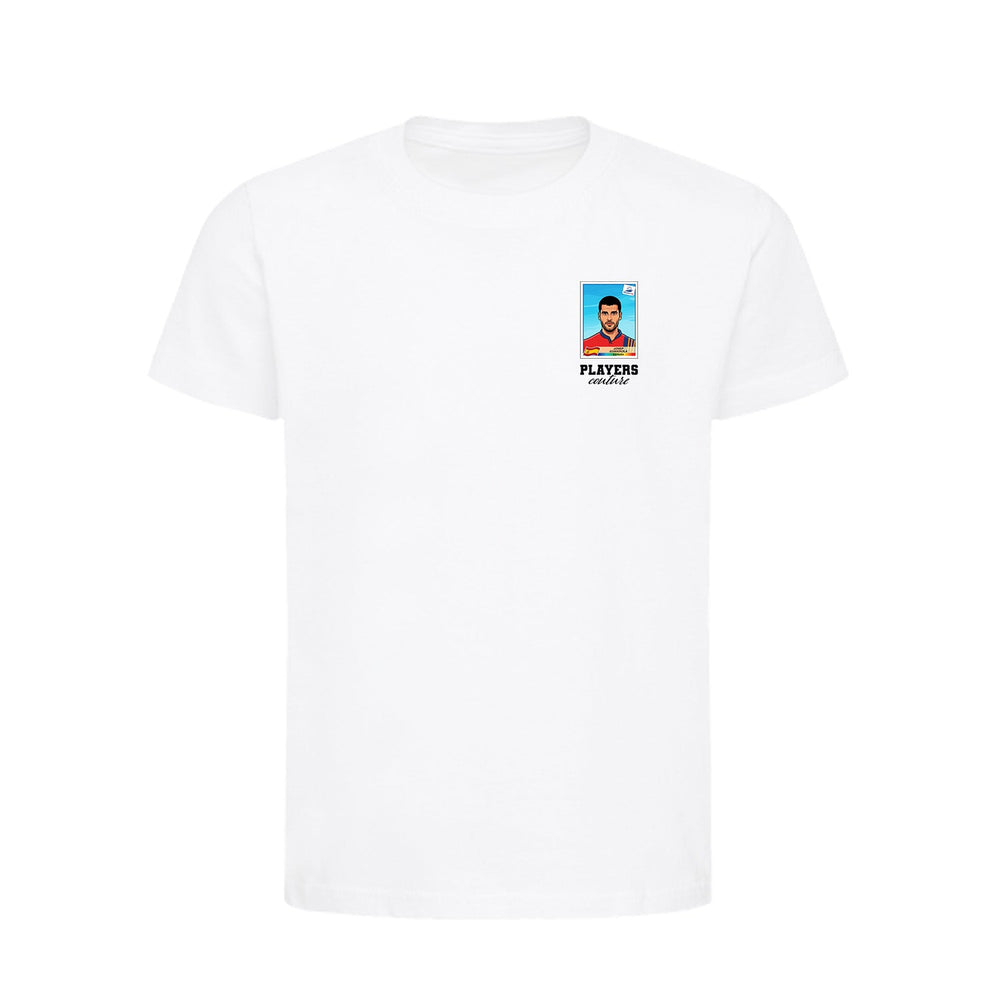 Pep Guardiola World Cup Sticker Kids T-Shirt – pep guardiola sticker kids white tshirt Players Couture design