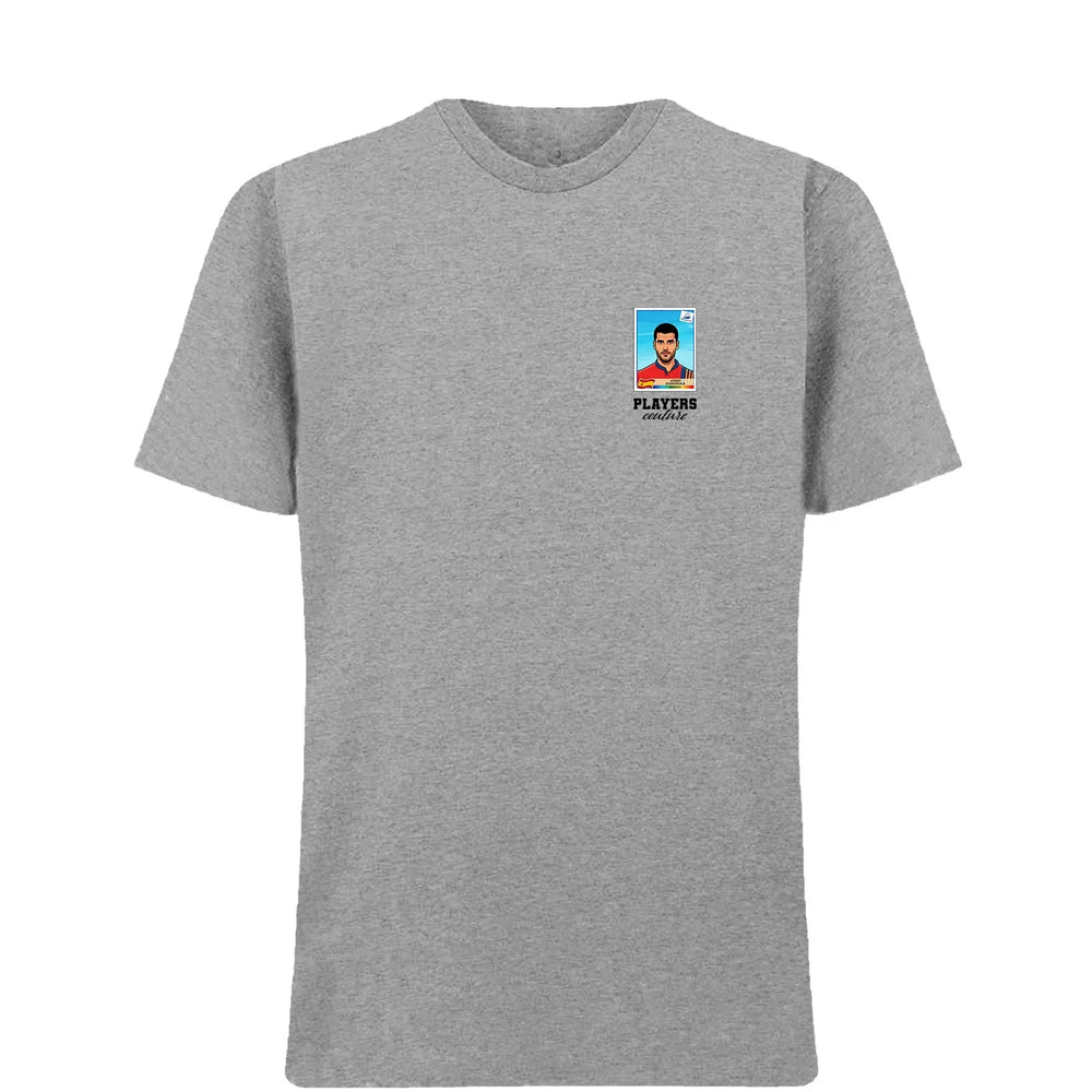 Pep Guardiola World Cup t-shirt – grey men's t-shirt featuring the Pep Guardiola World Cup Players Couture logo