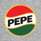 Pepe Logo Men's Hoodie – grey close-up detail shot of the Pepe Players Couture logo design