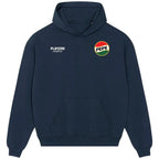 Pepe hoodie – navy men's hoodie featuring the Pepe Players Couture logo