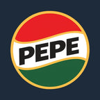 Pepe Logo Men's Hoodie – navy close-up detail shot of the Pepe Players Couture logo design