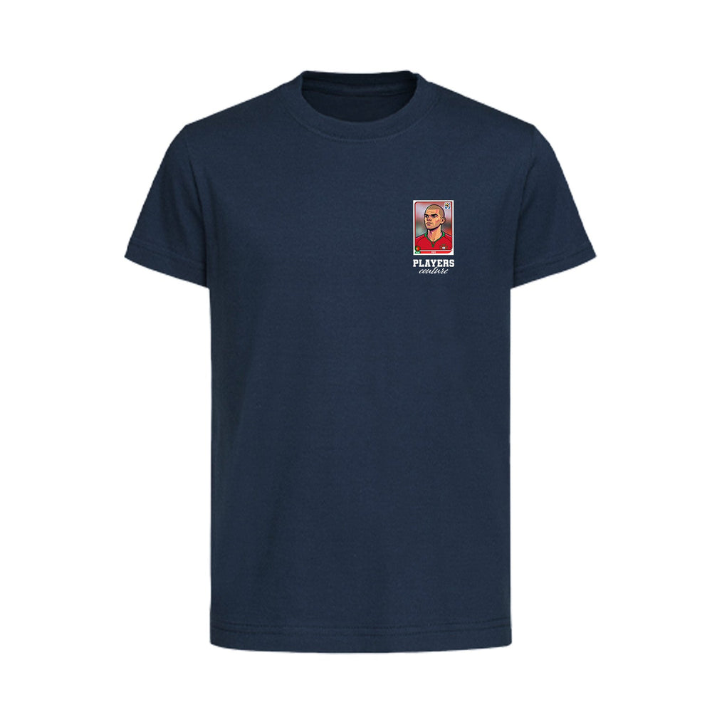 Pepe World Cup Sticker Kids T-Shirt – pepe sticker kids navy tshirt Players Couture design