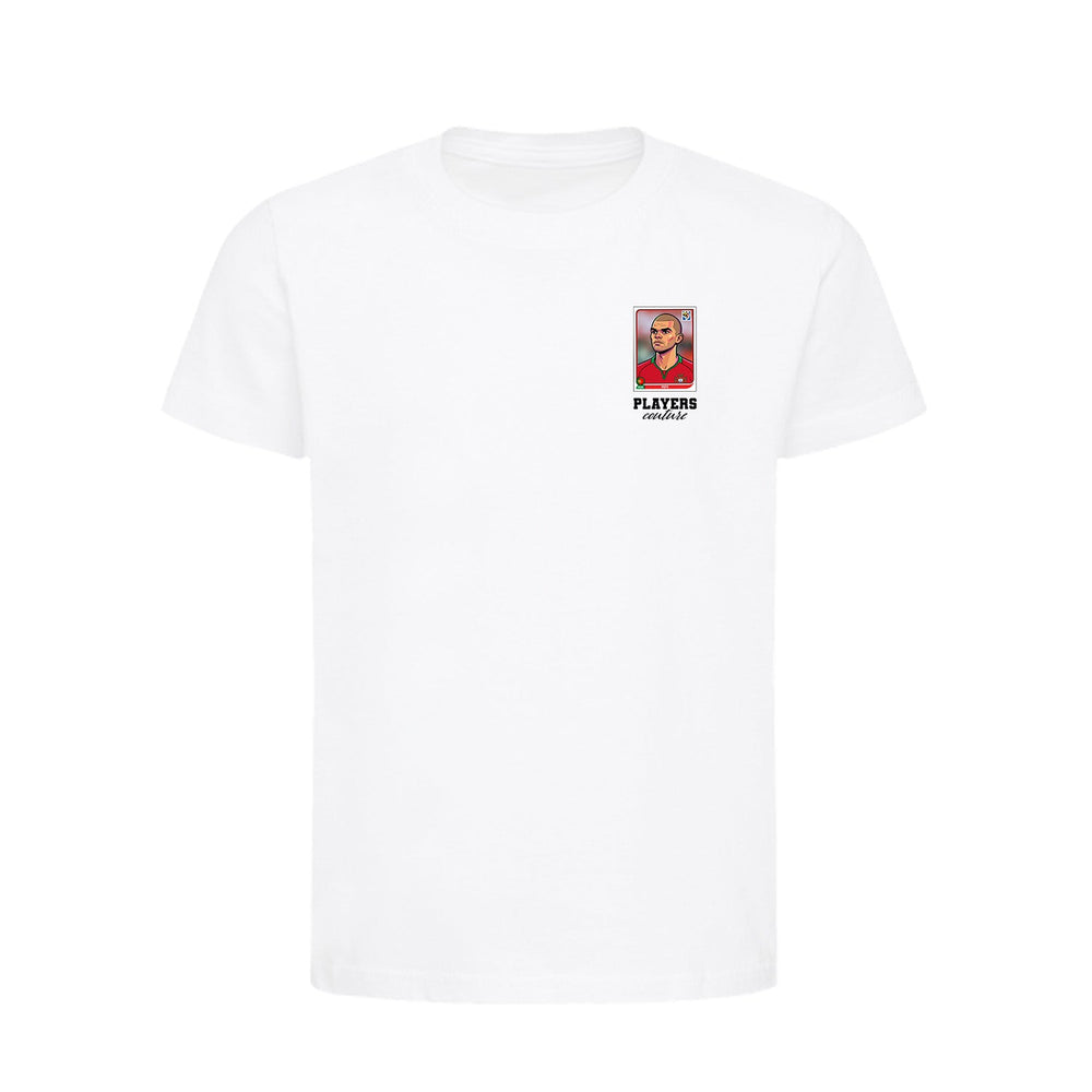 Pepe World Cup Sticker Kids T-Shirt – pepe sticker kids white tshirt Players Couture design