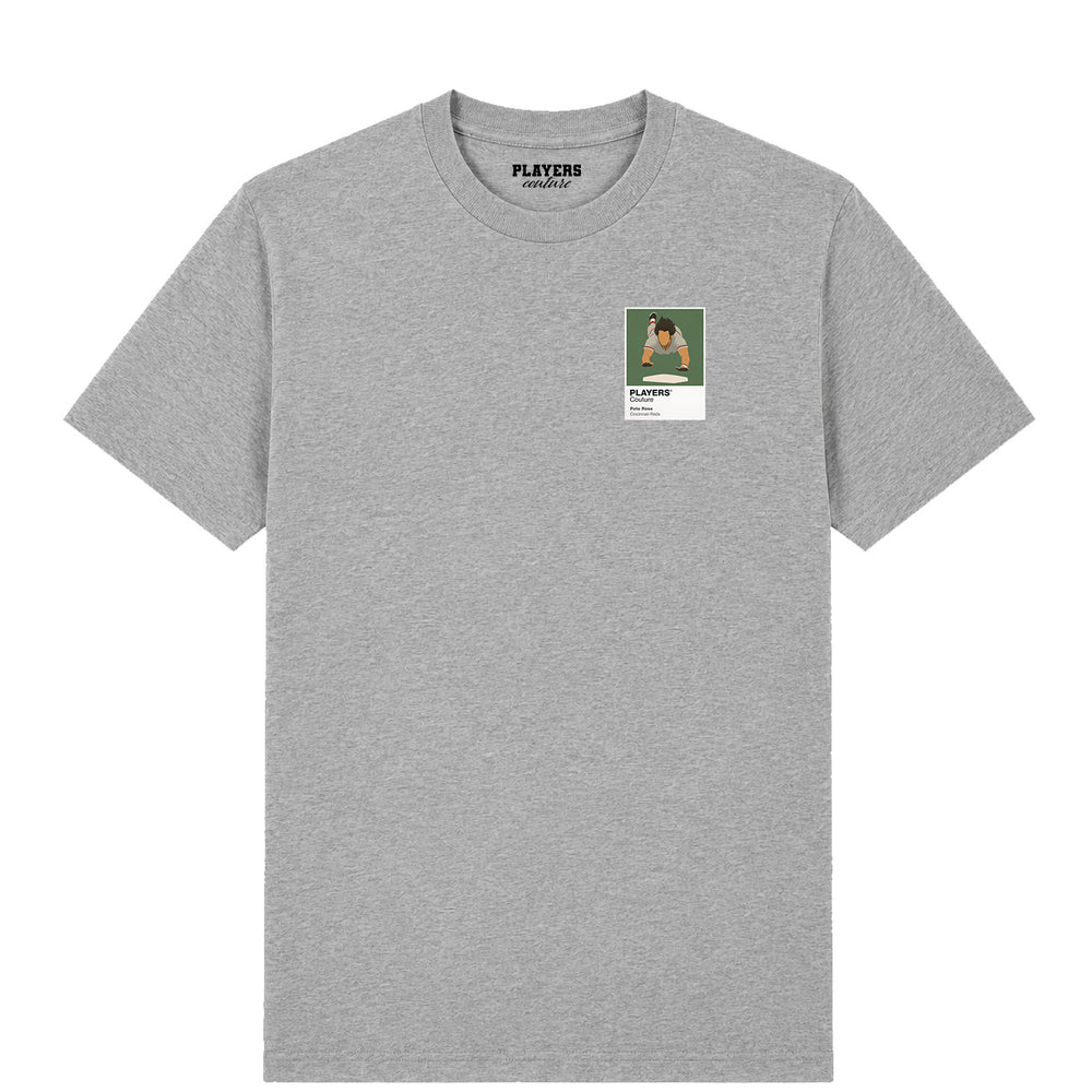 Pete Rose Reds Baseball Icon Frame Men's T-Shirt - Gray