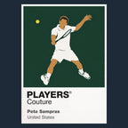 Pete Sampras Tennis Icon Frame Men's Hoodie