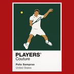 Pete Sampras Tennis Icon Frame Men's Hoodie