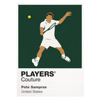 Pete Sampras Tennis Icon Frame Men's Hoodie