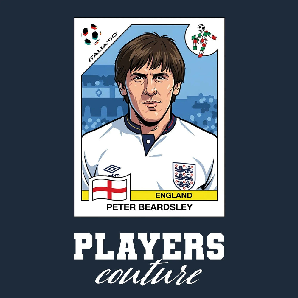Peter Beardsley World Cup Sticker Men's Hoodie – peter beardsley navy Players Couture design
