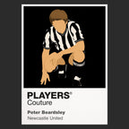 Peter Beardsley Newcastle United Icon Frame — Black