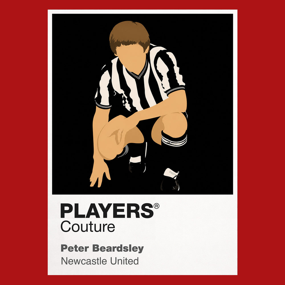 Peter Beardsley Newcastle United Icon Frame — Red