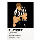 Peter Beardsley Newcastle United Icon Frame — White