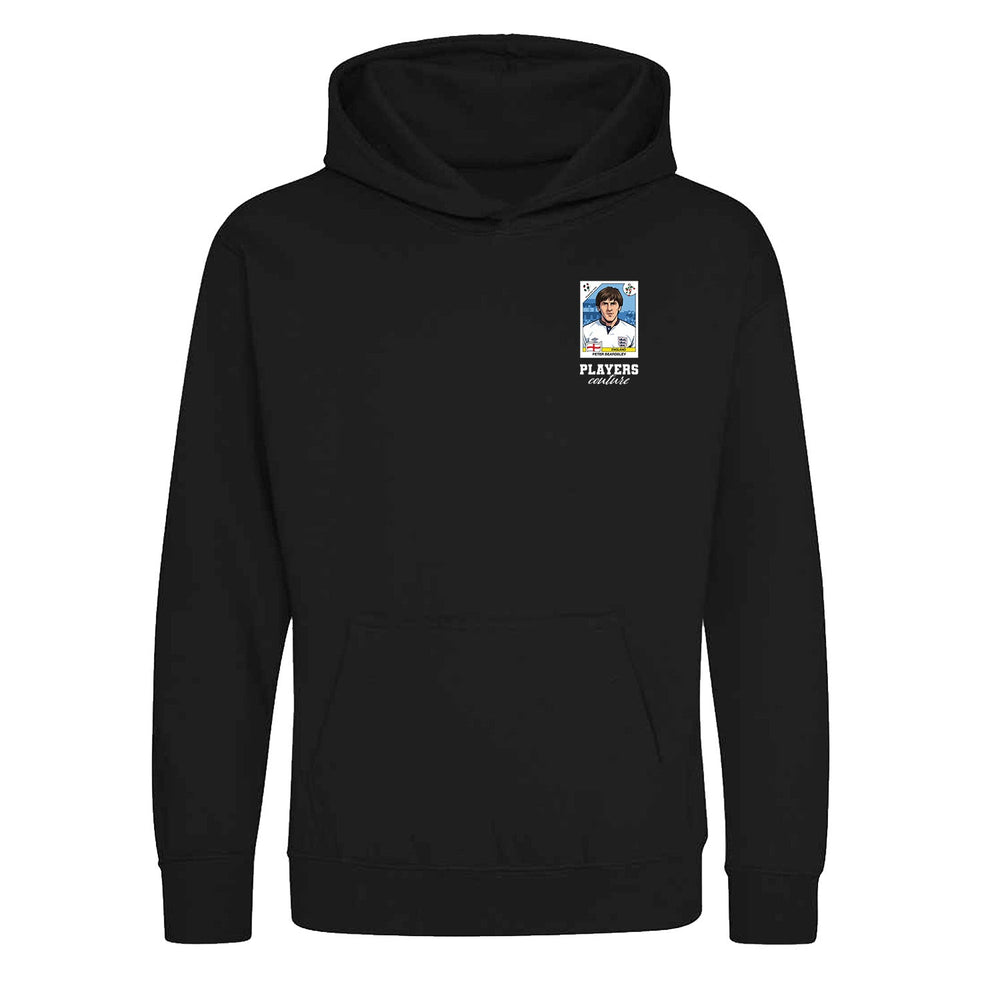 Peter Beardsley World Cup Sticker Kids Hoodie – peter beardsley sticker kids black hoodie Players Couture design