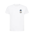 Peter Beardsley World Cup Sticker Kids T-Shirt – peter beardsley sticker kids white tshirt Players Couture design