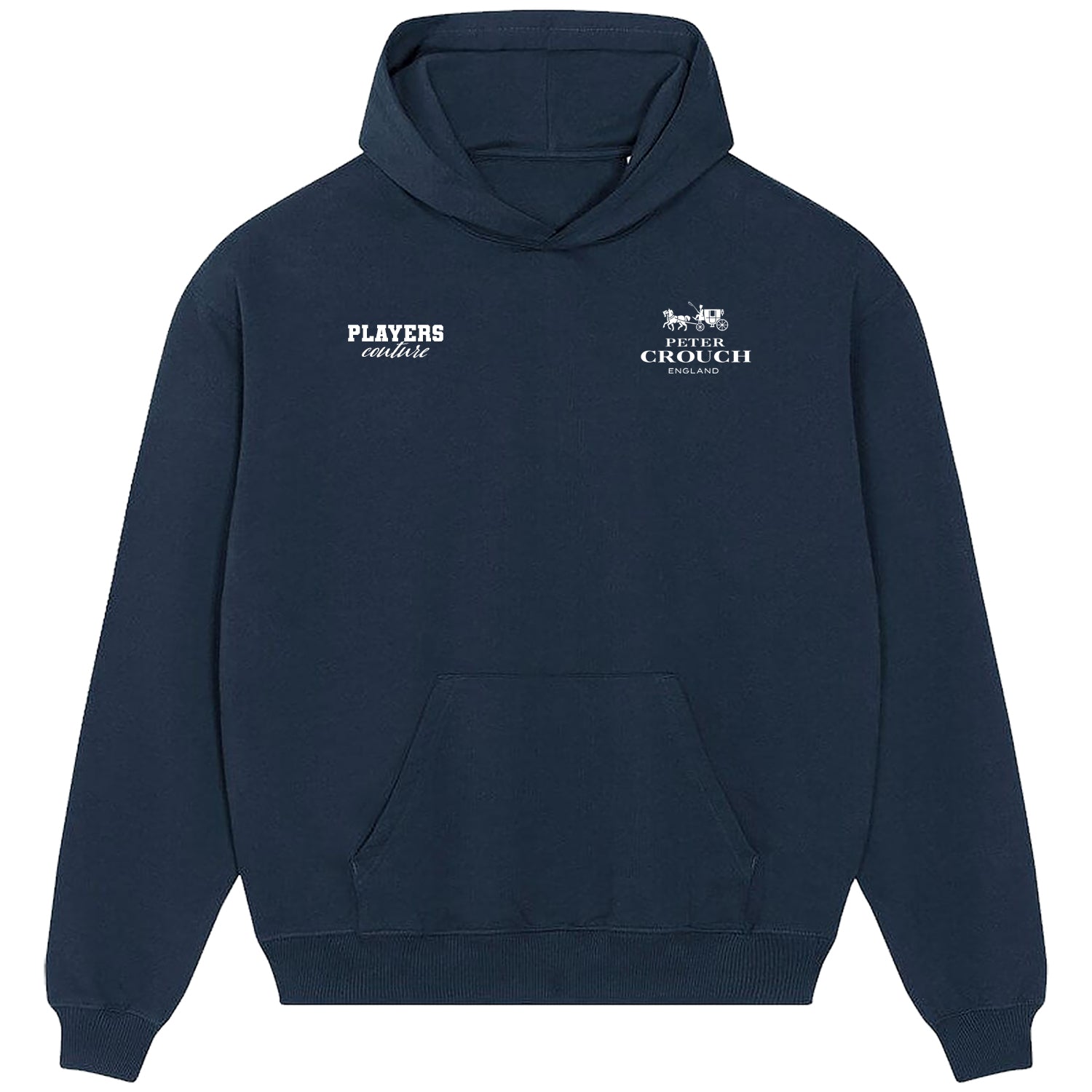 Peter Crouch Logo 2 Players Couture Men's Casual Hoodie Navy