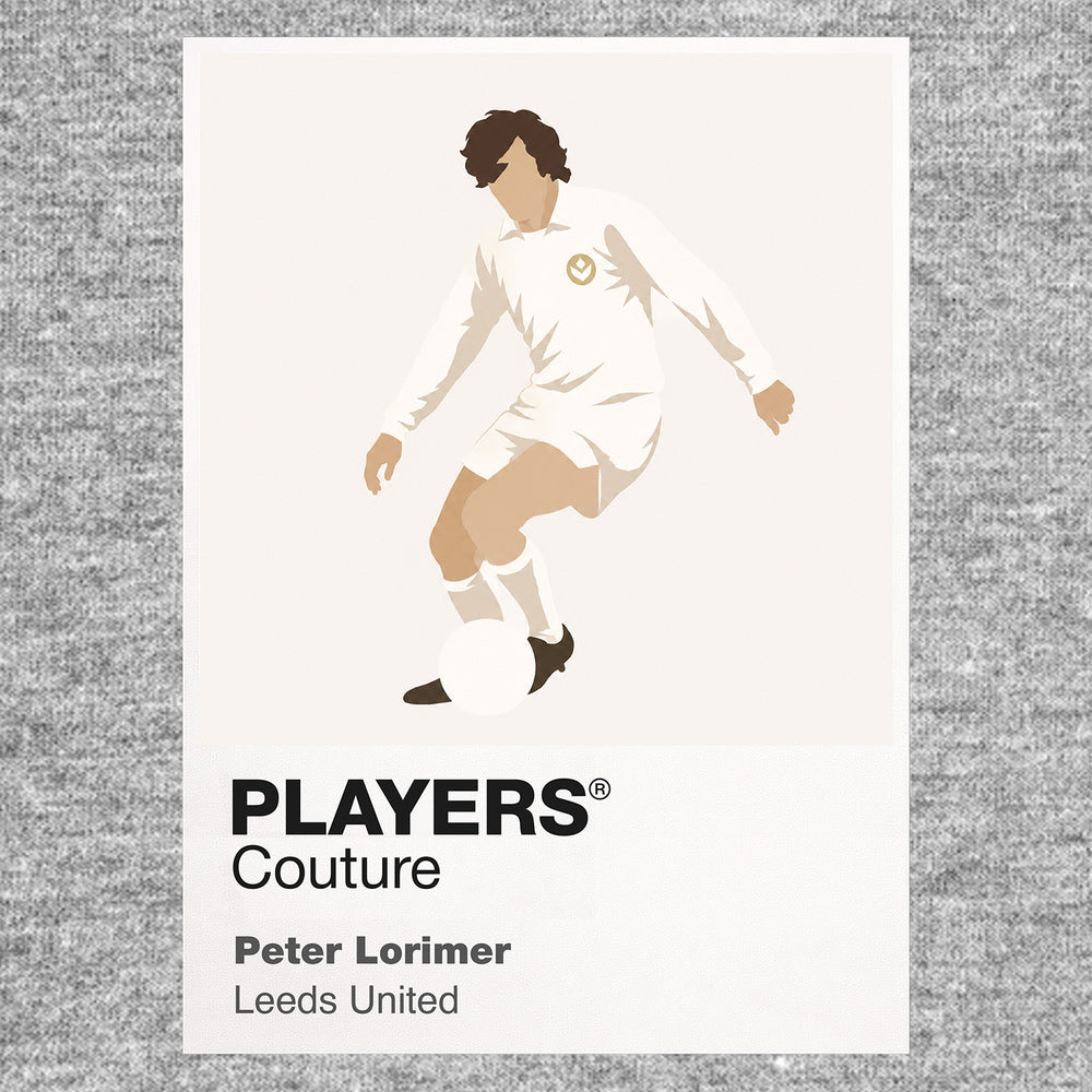 Peter Lorimer Leeds United Icon Frame — Gray