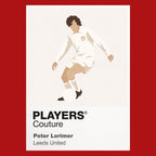 Peter Lorimer Leeds United Icon Frame Men's Hoodie — Red Artwork