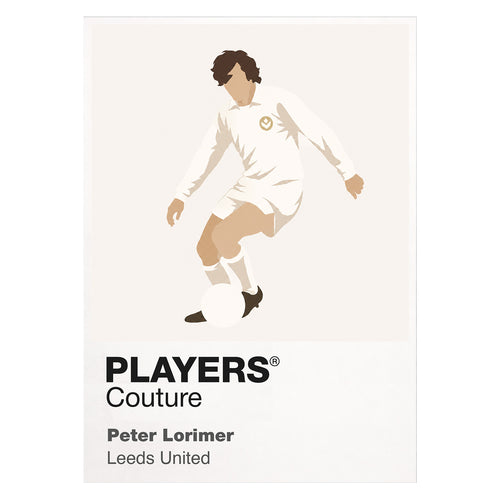 Peter Lorimer Leeds United Icon Frame — White