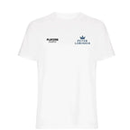 Peter Lorimer t-shirt – white men's t-shirt featuring the Peter Lorimer Players Couture logo
