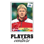Peter Schmeichel World Cup Sticker Kids T-Shirt – peter schmeichel white Players Couture design