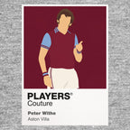Peter Withe Aston Villa Icon Frame Men's Hoodie — Gray Artwork
