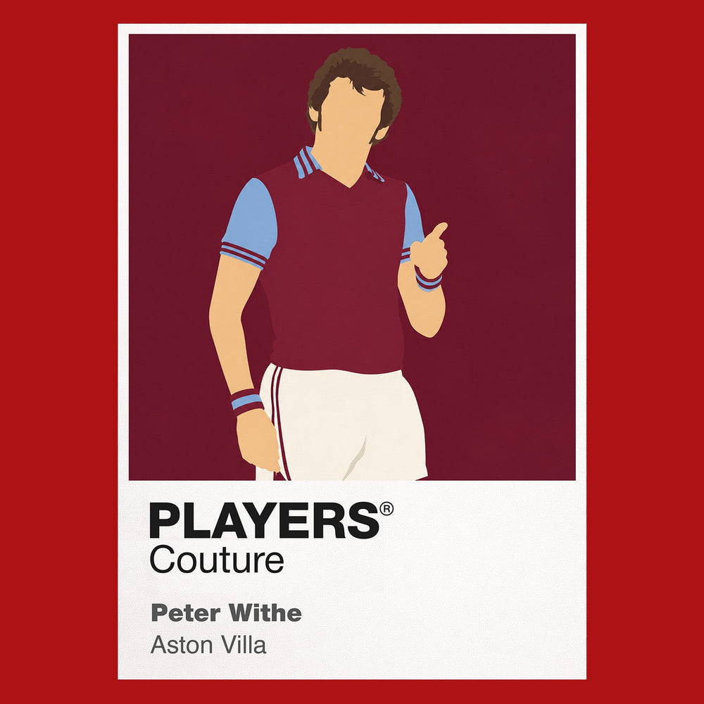 Peter Withe Aston Villa Icon Frame Men's Hoodie — Red Artwork