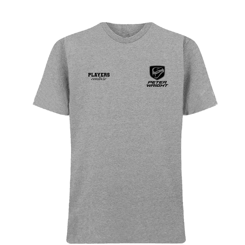 Peter Wright Logo Players Couture Men's T-Shirt Gray
