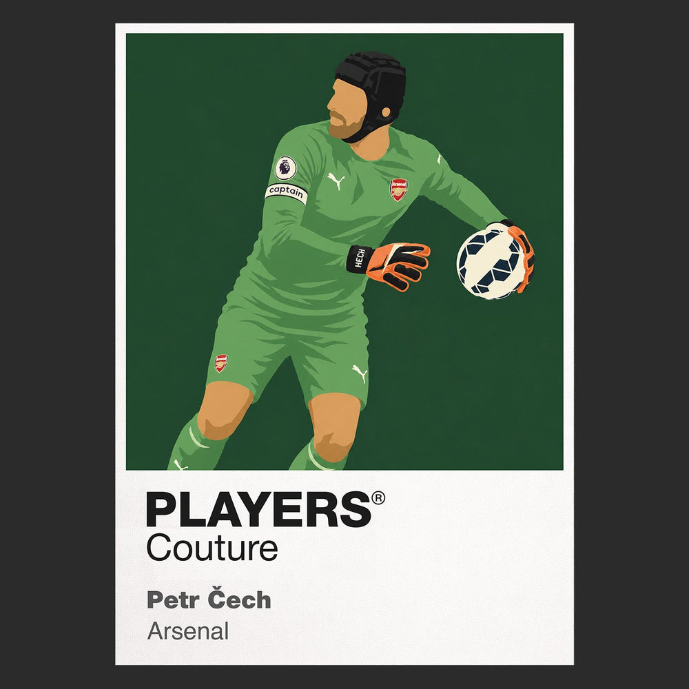 Petr Čech Arsenal black Icon Frame artwork detail