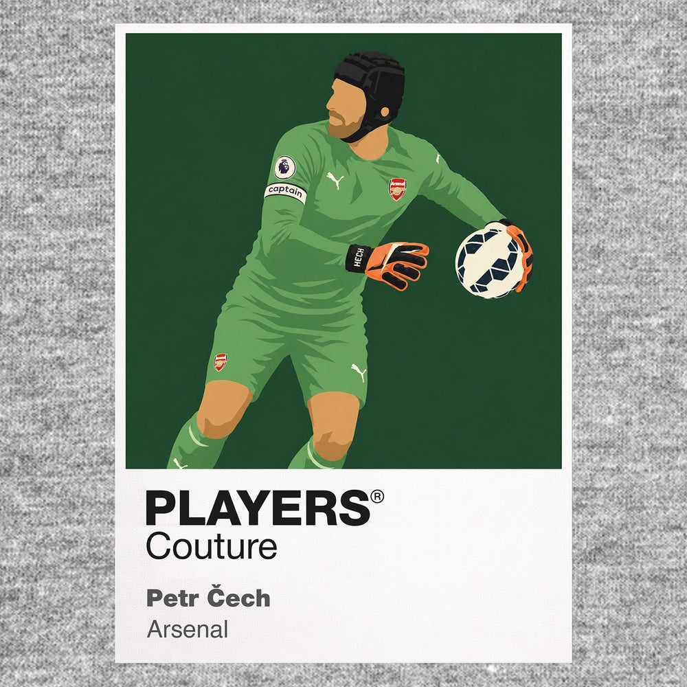 Petr Čech Arsenal grey Icon Frame artwork detail