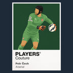Petr Čech Arsenal navy Icon Frame artwork detail