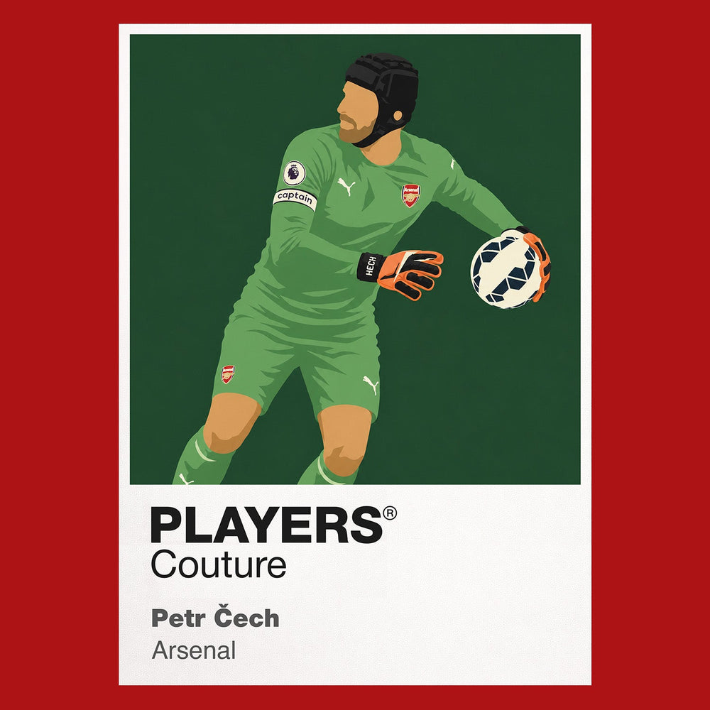 Petr Čech Arsenal red Icon Frame artwork detail