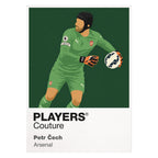 Petr Čech Arsenal white Icon Frame artwork detail