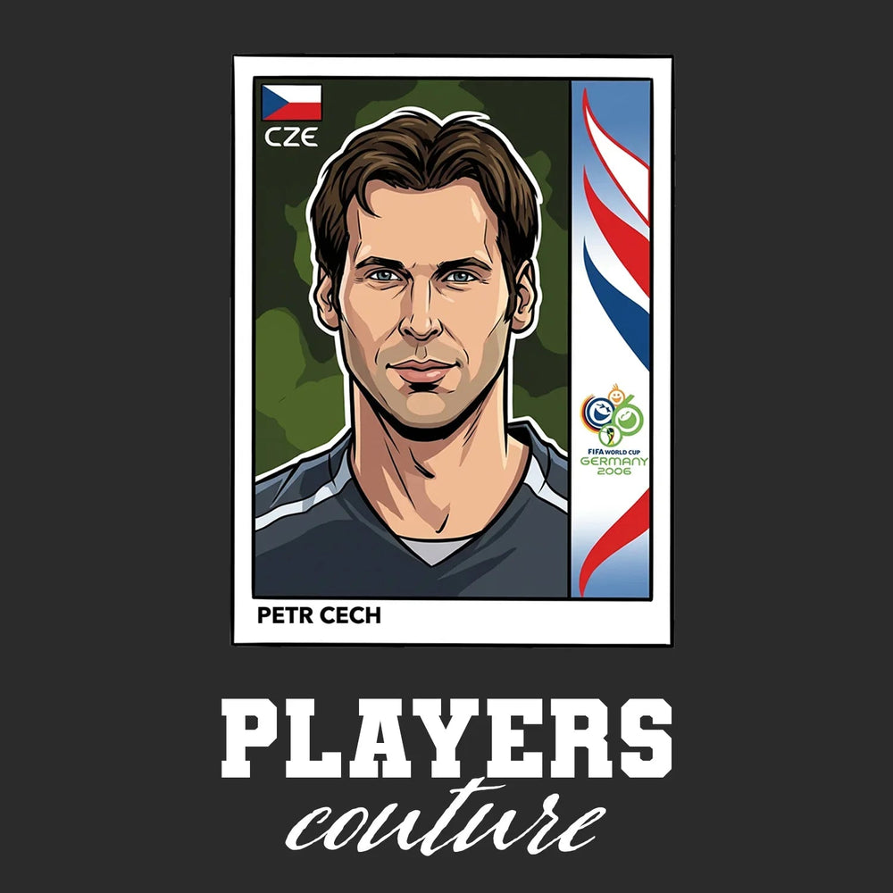 Petr Cech World Cup Sticker Kids T-Shirt – petr cech black Players Couture design